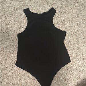 Black High Neck Bodysuit